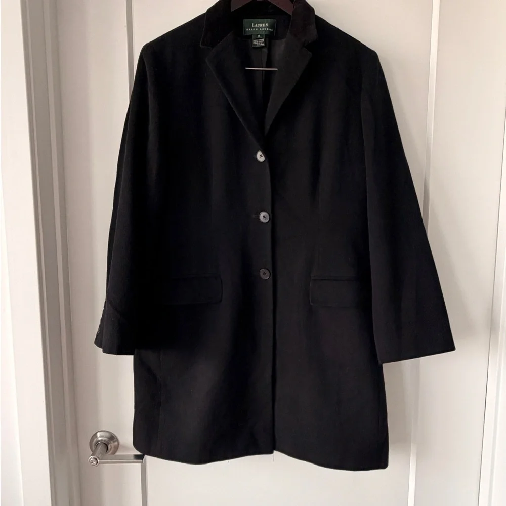 Ralph Lauren Women's Wool and cashmere Black Blazer - Picture 1 of 8